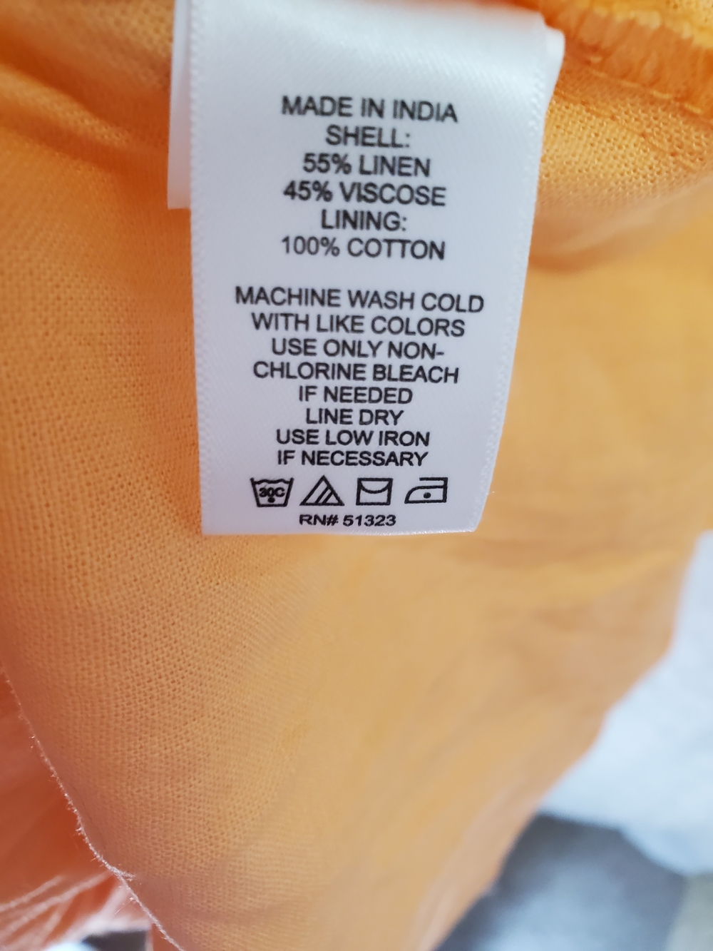 1. State Peach-Orange Tiered Spaghetti-Strap Midi Dress With Pockets - Picture 9 of 9